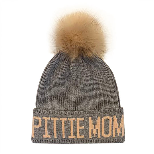 Pittie Mom Gray/Pink Hat