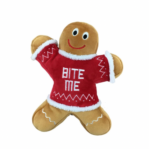 Eddie Gingerbread Dog Toy