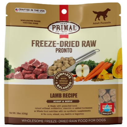 Freeze-Dried Raw Pronto Lamb Recipe