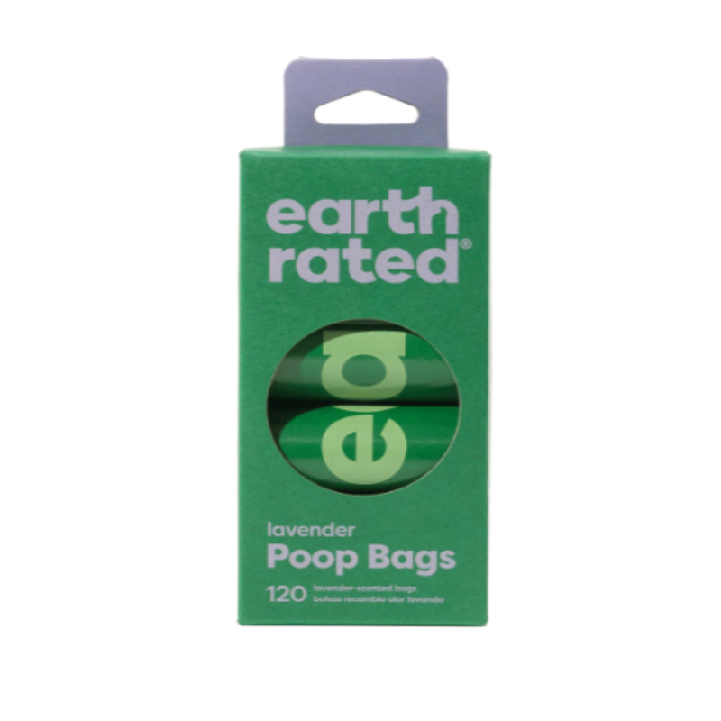 Earth Rated Lavender Scented Poop Bags - 120 Count