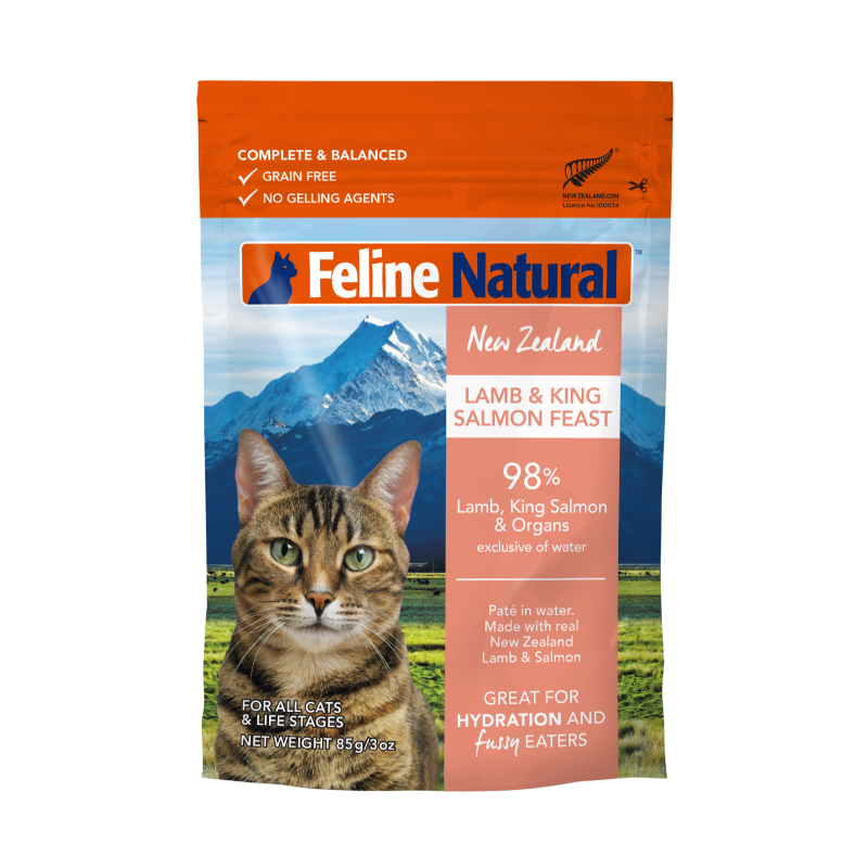 Feline Natural Lamb & King Salmon Feast Cat Food