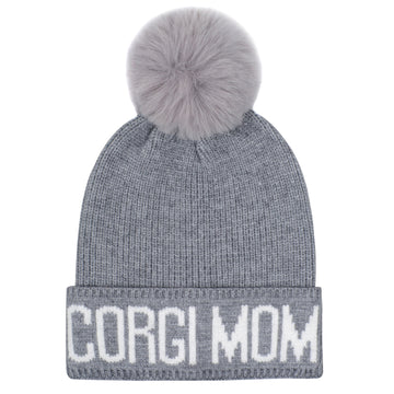 Corgi Mom Gray/White Hat