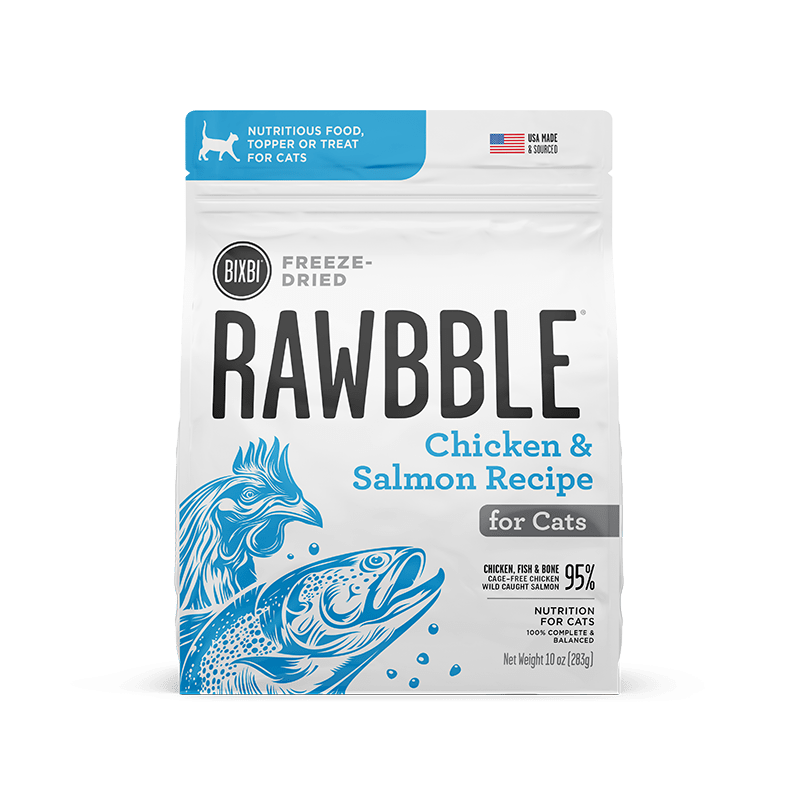 Rawbble Freeze Dried Cat Food Chicken & Salmon Recipe