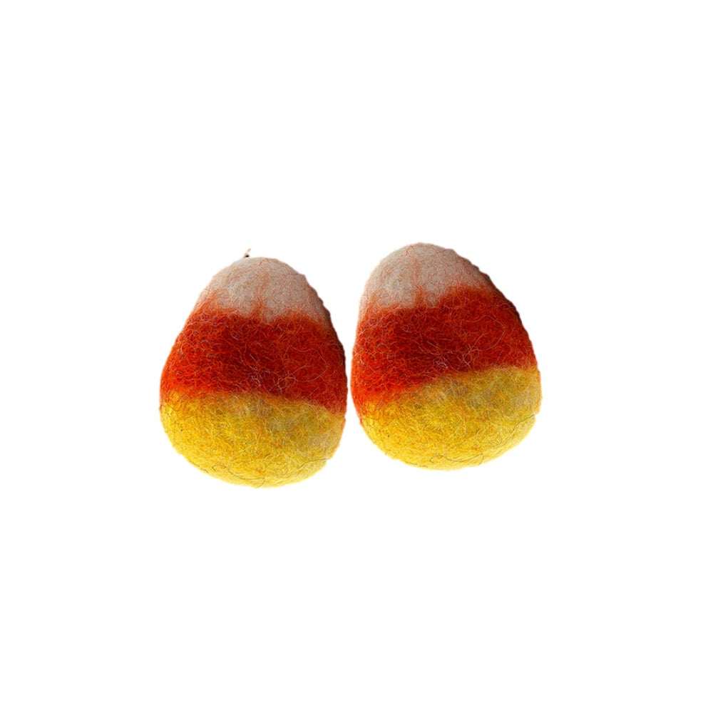 Candy Corn Wool Toys 2-Pack