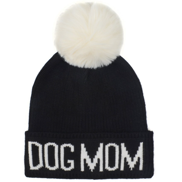 Dog Mom Black/White Hat
