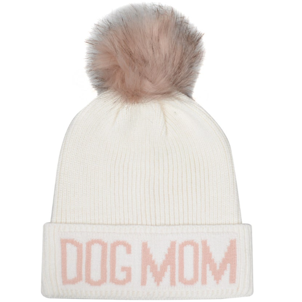 Dog Mom White/Pink Hat