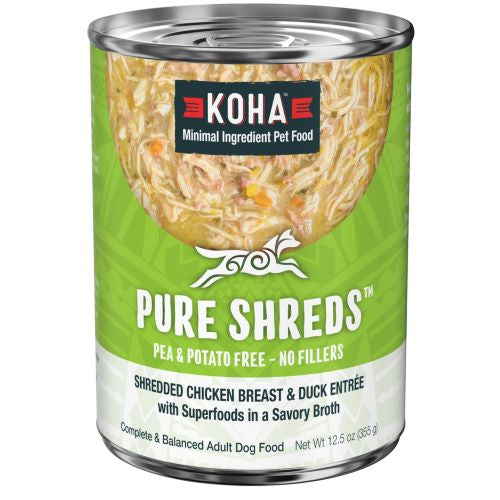 Koha Pet Pure Shreds Shredded Chicken Breast & Duck Entree