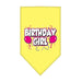 Mirage Pet Products Yellow Birthday Girl Bandana