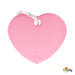 My Family Large Pink Heart Aluminum Tag