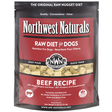 Northwest Naturals Raw Beef 6 Lb Nuggets