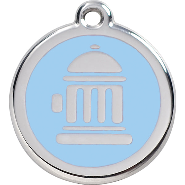checked Fire Hydrant Dog ID Tag Image 2