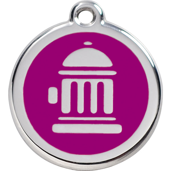 checked Fire Hydrant Dog ID Tag Image 7