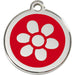 checked Flower Dog ID Tag Image 5
