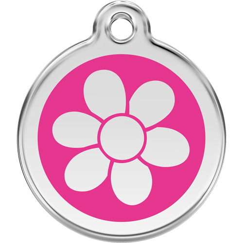 checked Flower Dog ID Tag Image 8