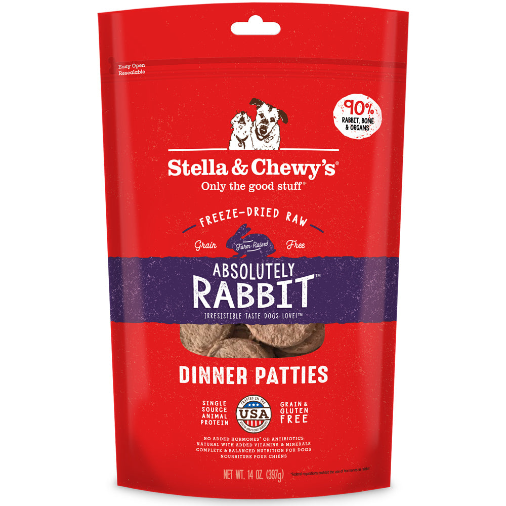 Stella & Chewy's Absolutely Rabbit Raw Freeze-Dried Dinner Patties