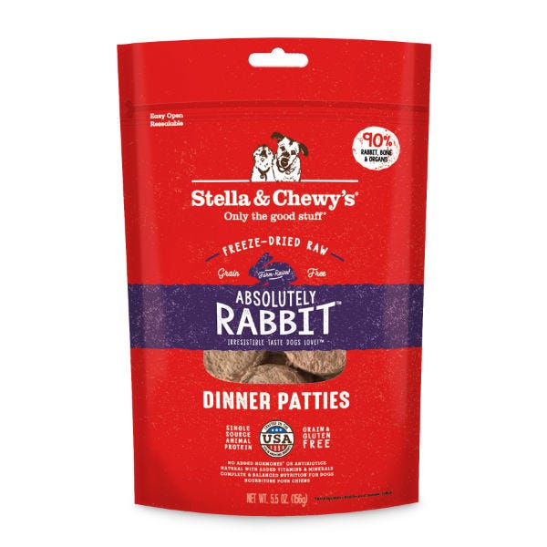 Absolutely Rabbit Freeze-Dried Dinner Patties