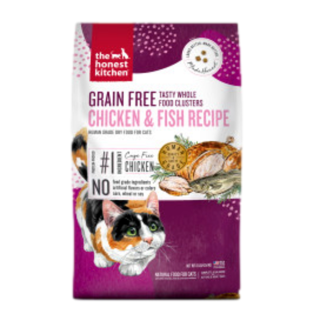 The Honest Kitchen Grain Free Chicken & Whitefish Clusters Dry Cat Food
