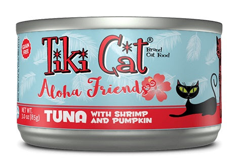 Tiki Pets Tiki Cat Aloha Friends Tuna with Shrimp and Pumpkin