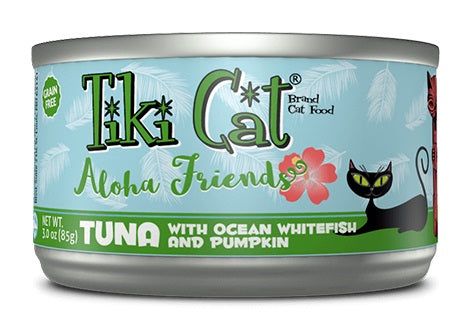 Tiki Pets Tiki Cat Aloha Friends Tuna with Ocean Whitefish and Pumpkin