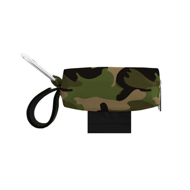 Doggie Walk Green Camo Duffel Poop Bag Holder