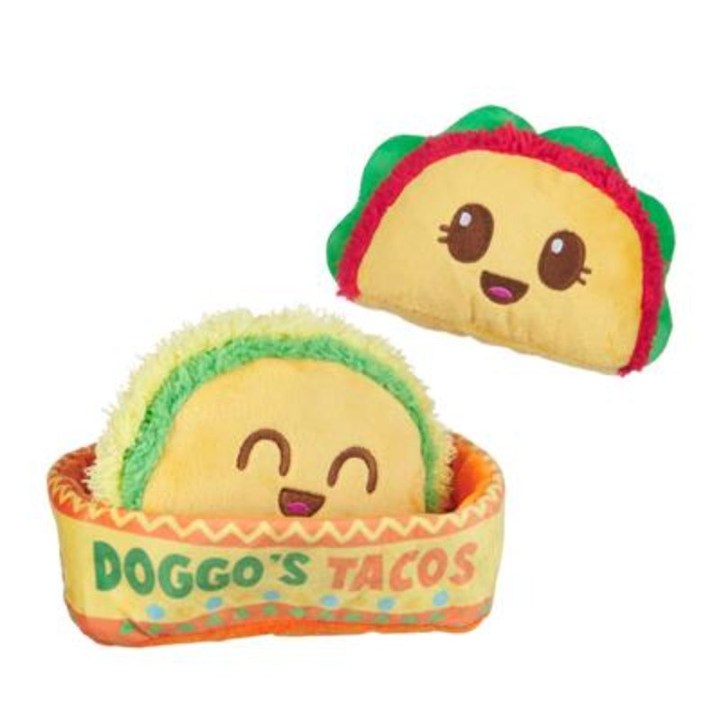 Doggos Tacos Plush Dog Toy - 3 Pcs