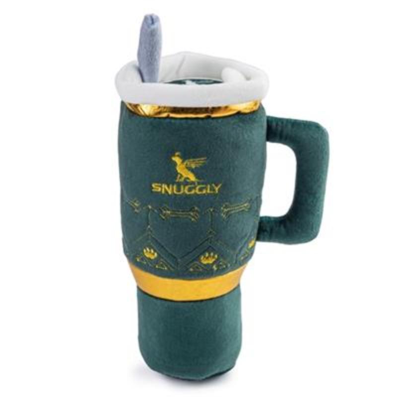 Holiday Snuggly Cup - Green w/Gold Embroidery