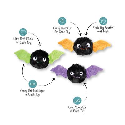 Let's Fang Out 3PCS Small Dog Toy Set