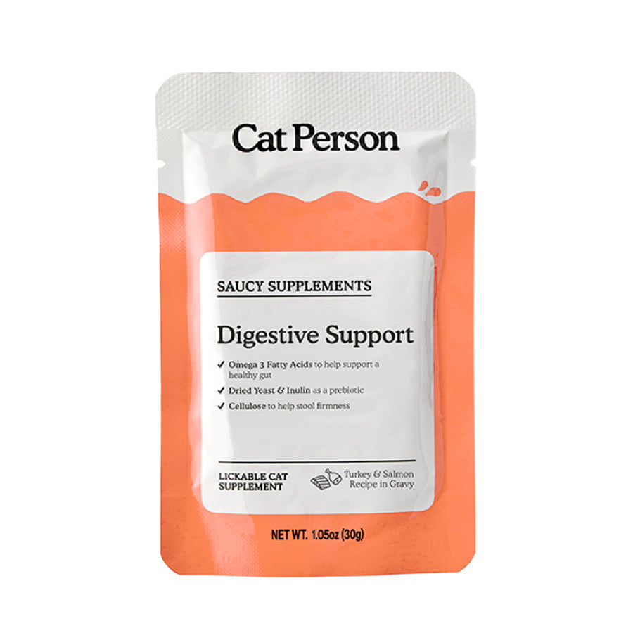 Cat Person Digestive Support Supplement Turkey & Salmon Recipe