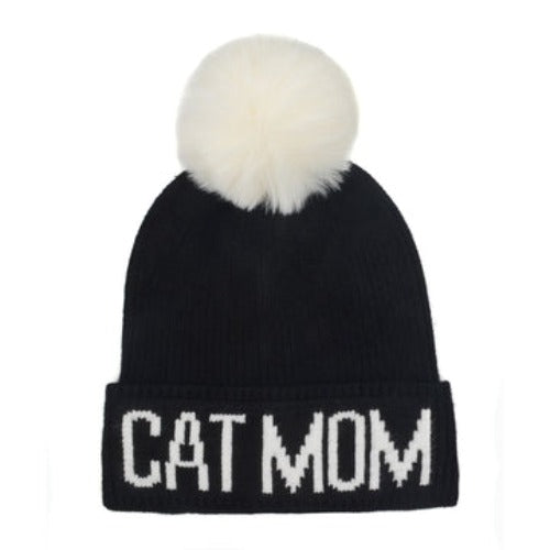 Cat Mom Black/White Hat