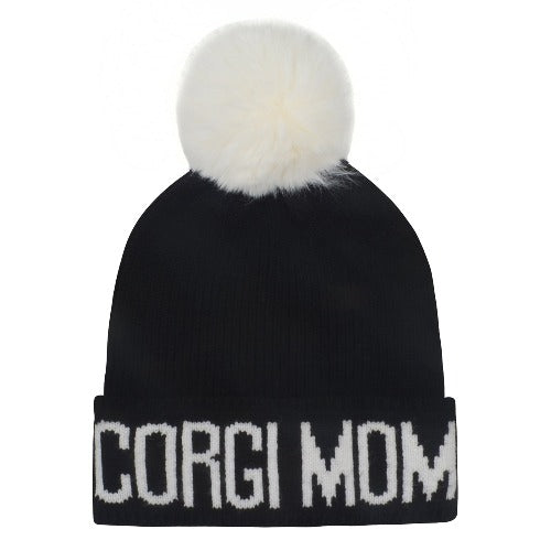 Corgi Mom Black/White Hat