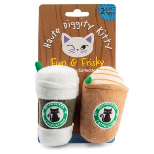 Meowbucks (2 coffee cups) Catnip Toys