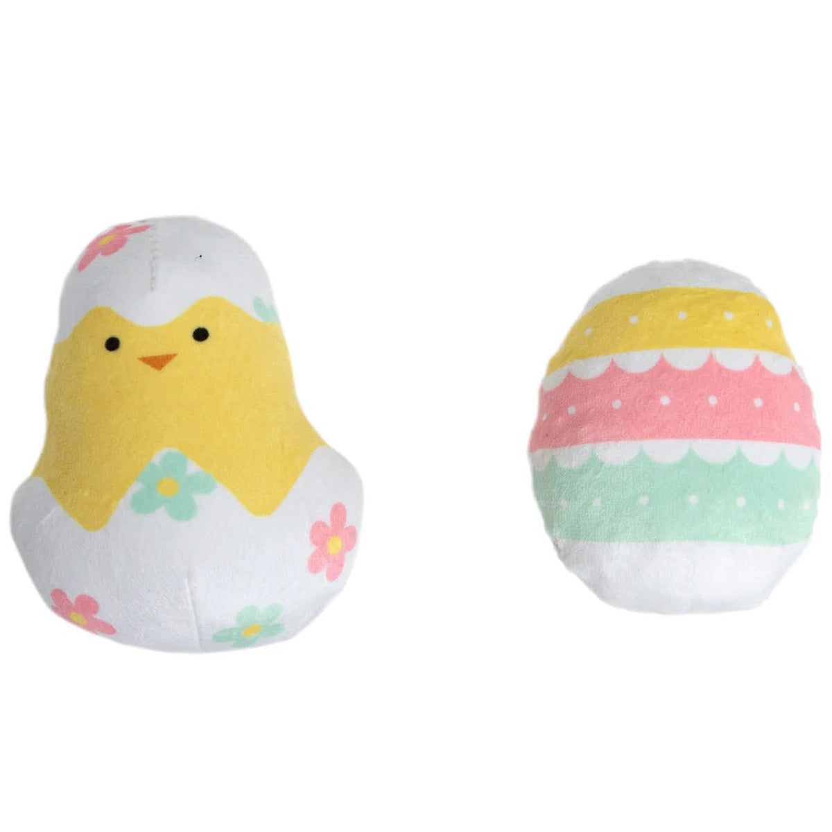 Easter Chick and Egg Cat 2Pc Toy Set