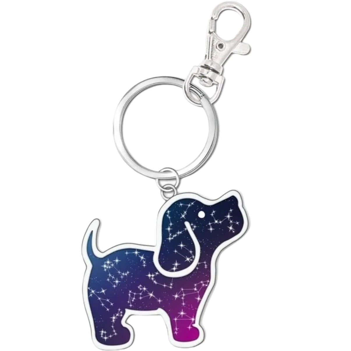 Constellation Pup Key Ring
