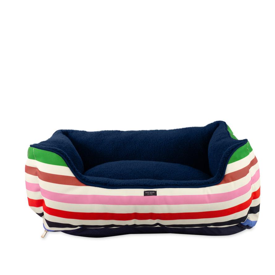 Kate Spade Adventure Stripe Dog Bed