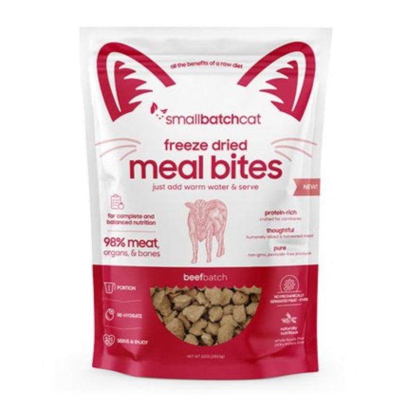 Beef Freeze Dried Meal Bites Cat Food Two Bostons