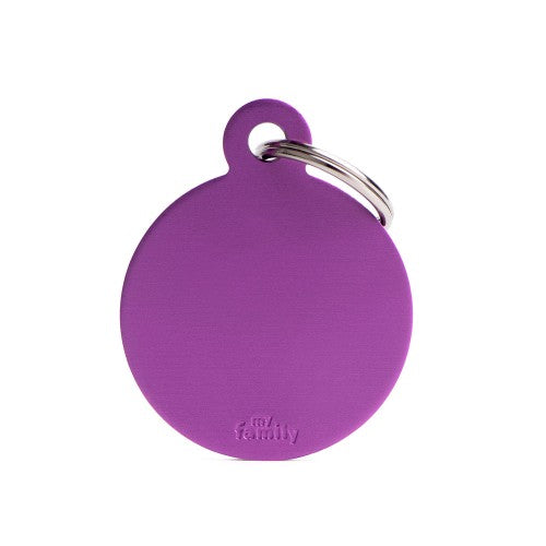 Large Purple Aluminum Tag