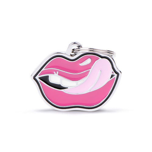 Charms Lips Dog Tag