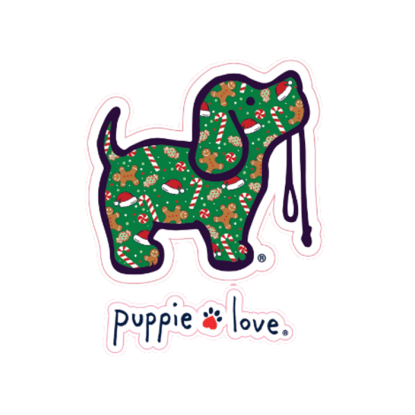 Christmas Pattern Pup Decal