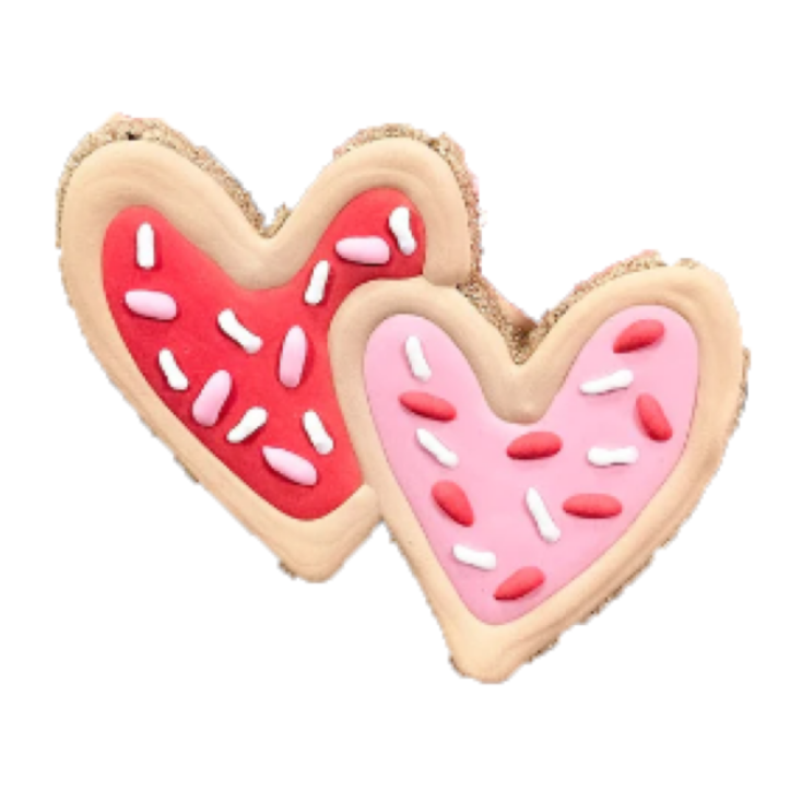 Double Frosted Heart Valentine Cookie