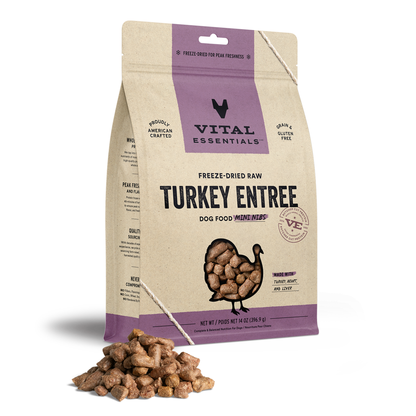 Vital Essentials Turkey Freeze Dried Nibs