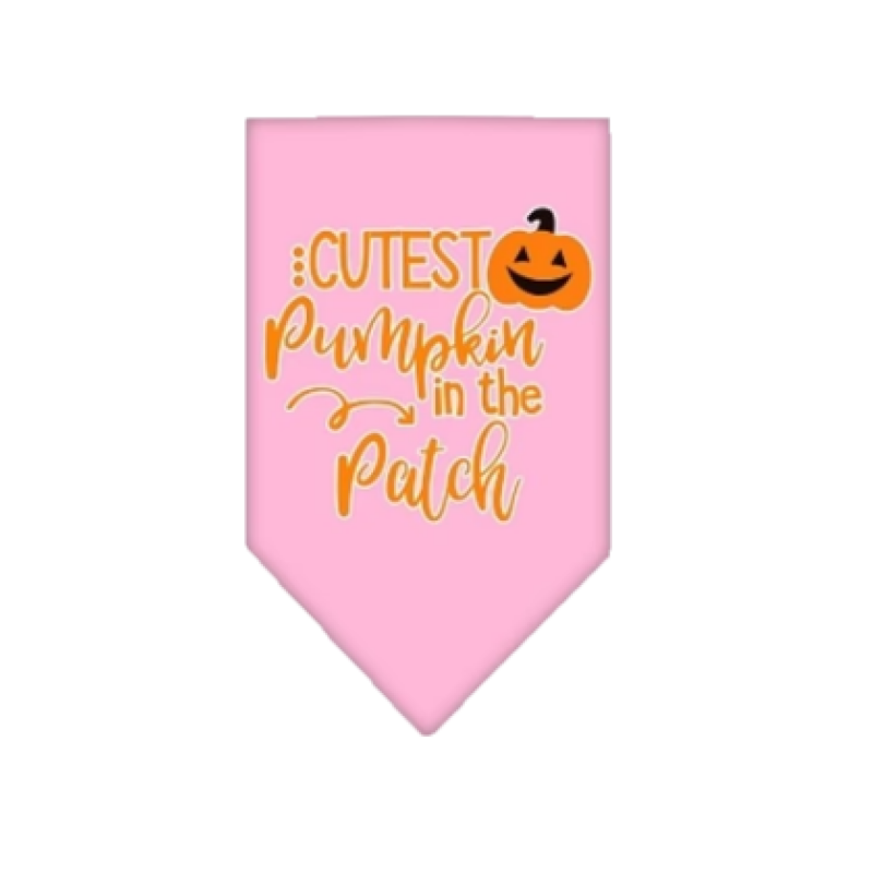 Cutest Pumpkin In The Patch Bandana - Light Pink