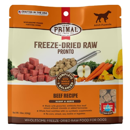 Freeze-Dried Raw Pronto Beef Recipe