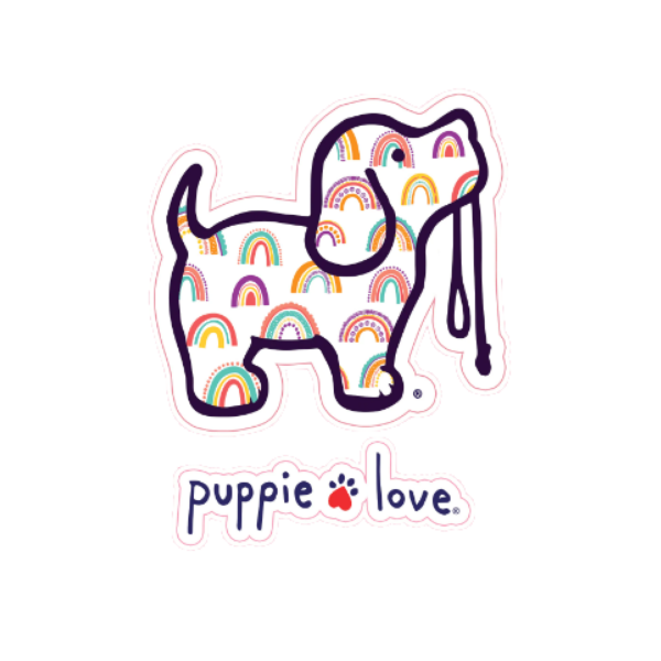 Rainbow Fill Pup Decal