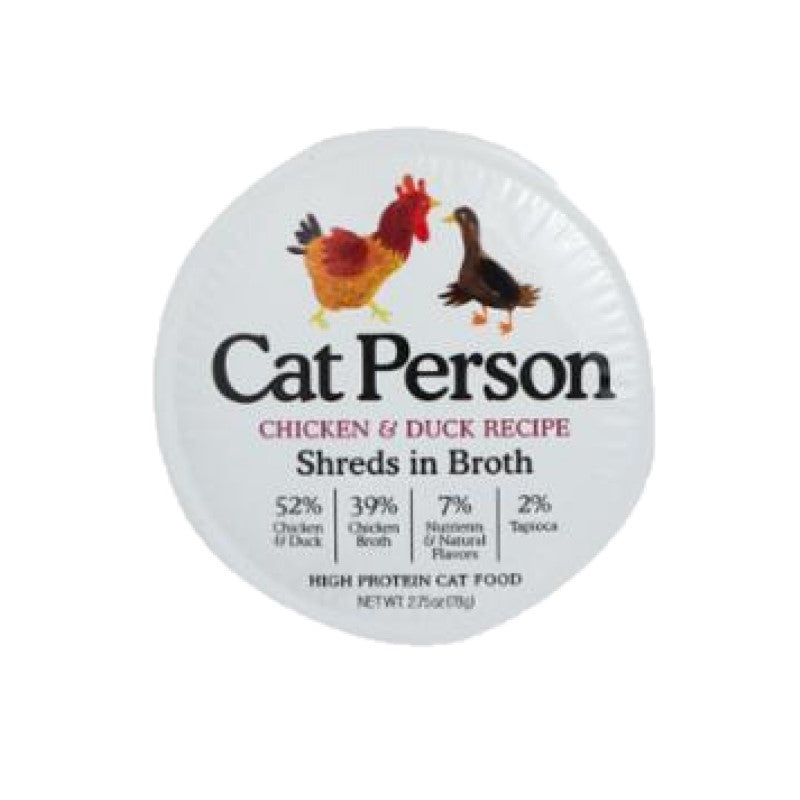 Cat Person Shreds in Broth Chicken & Duck