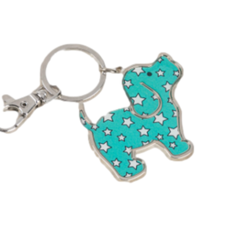 Starry Pup Key Ring