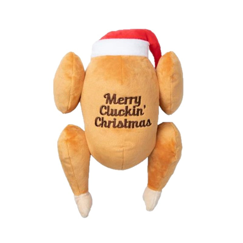 Merry Cluckin' Christmas Dog Toy