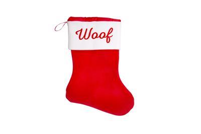 Woof Christmas Stocking