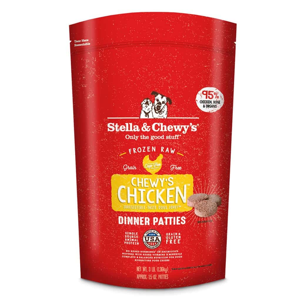 Chewy's Chicken Frozen Raw Dinner Patties