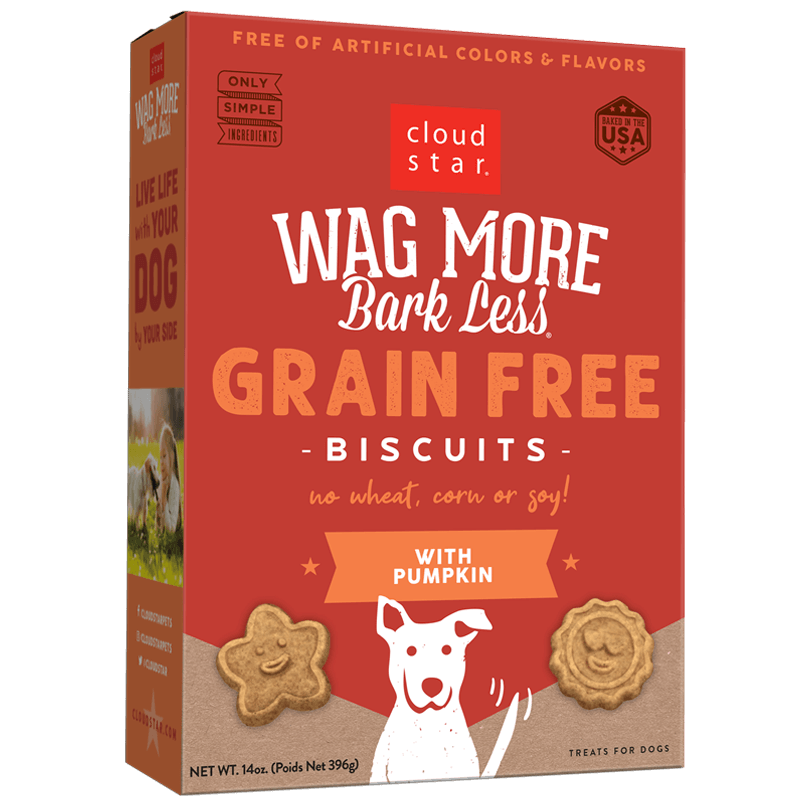 Wag More Bark Less Grain Free Biscuits - Pumpkin