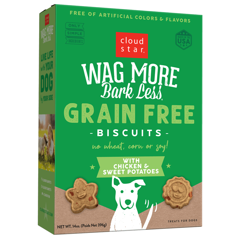 Wag More Bark Less Grain Free Chicken & Sweet Potato Biscuits